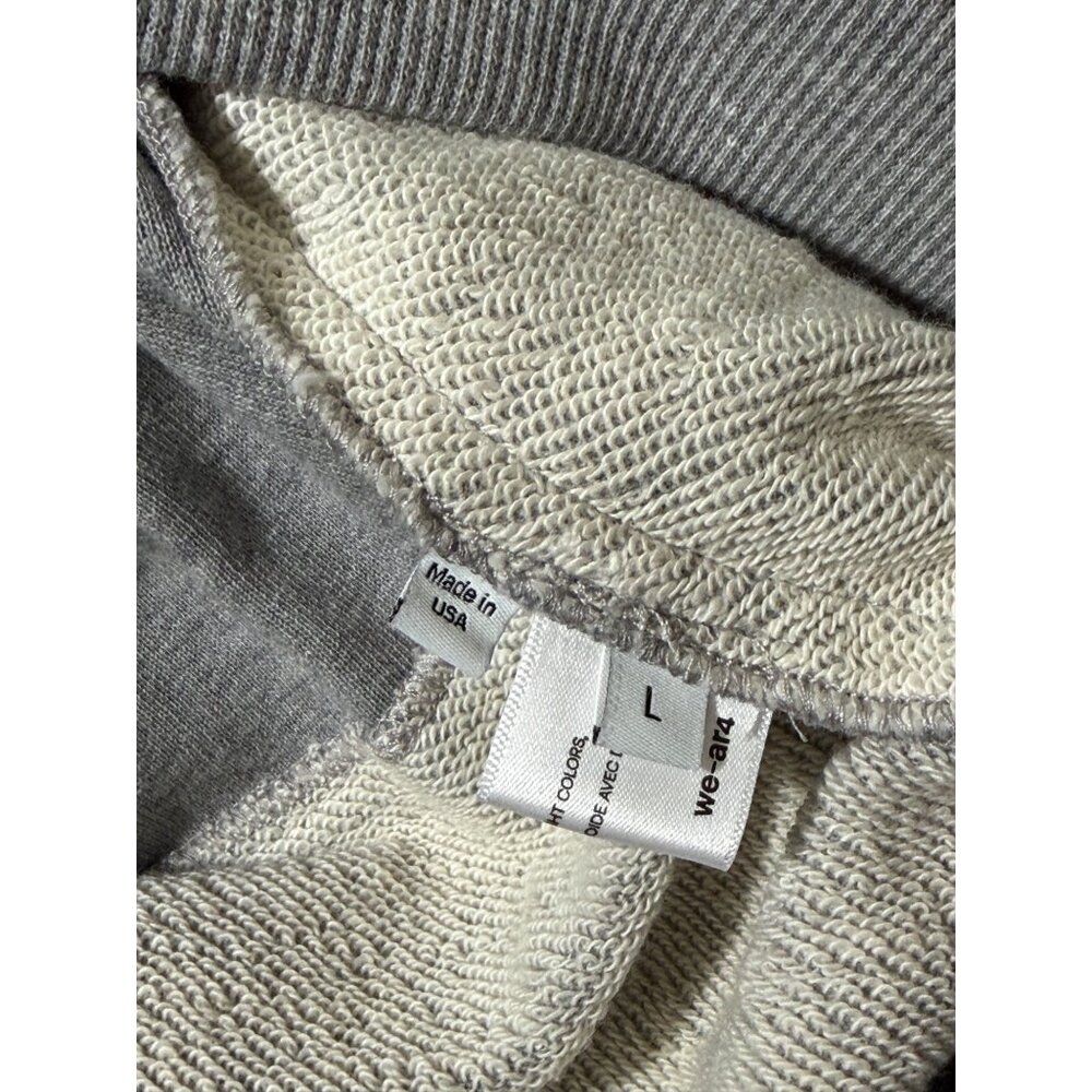 WE-AR4 Inside Out Hoodie Grey Heather Size L NWT Oversized Designer Sweatshirt - Picture 5 of 8